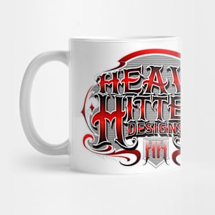 Red heavy back banner Mug